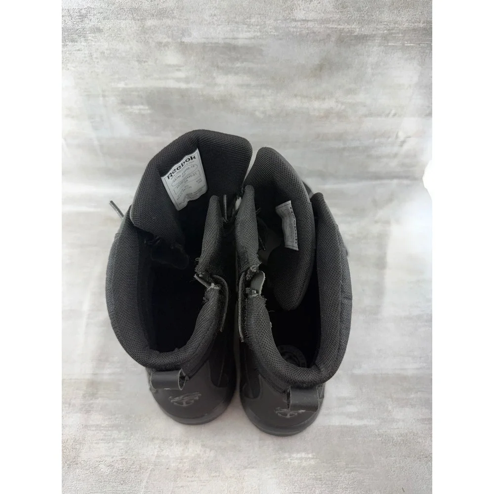 Reebok Work Men RB7120 Sublite Cushion Tactical Boots Black 13W Side Zip EH SR